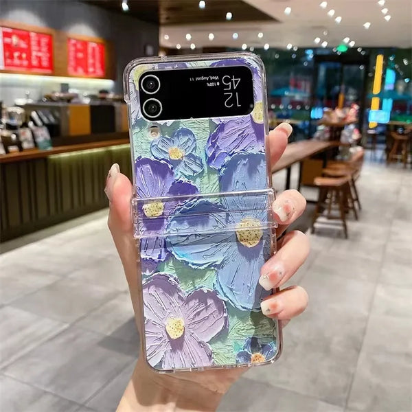 Floral Oil Paint Samsung Flip-Fold Case