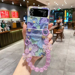 Floral Oil Paint Samsung Flip-Fold Case