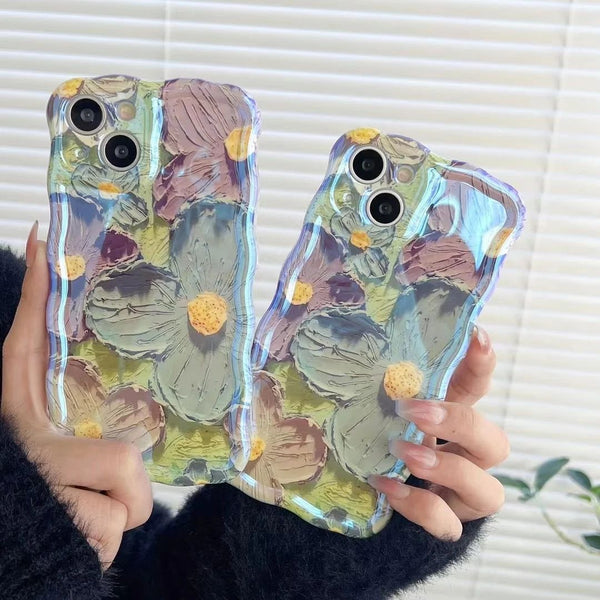 Floral Oil-Paint iPhone Case