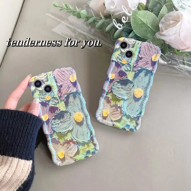 Floral Oil-Paint iPhone Case